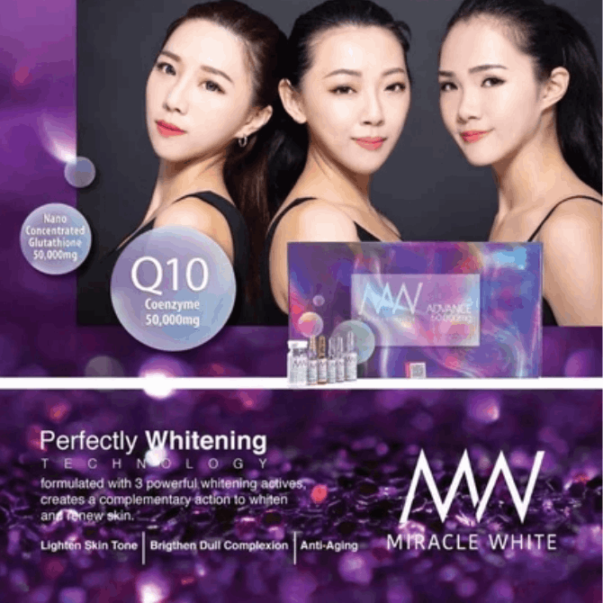 Miracle White Advance Glutathione 50000mg Injection