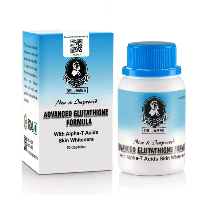 Dr James Advanced Glutathione Formula With Alpha T Acids Skin Whitener Capsules