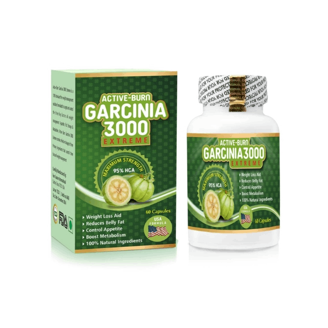 Active Burn Garcinia 3000 Extreme Weight Loss Capsules