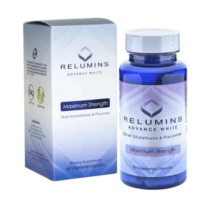 Relumins Advance White Oral Glutathione Placenta Maximum Strength Capsules