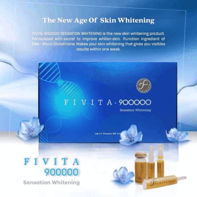 Fivita 900000 Sensation Whitening Glutathione Injection