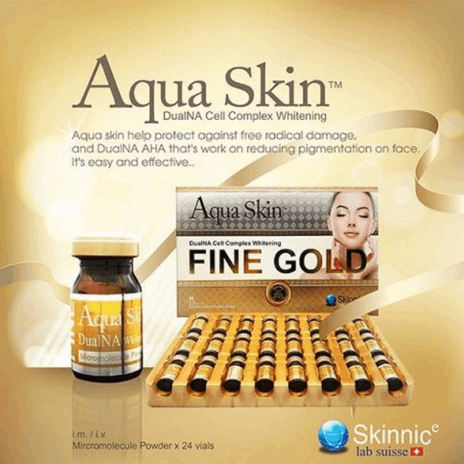 Aqua Skin Fine Gold DualNA Cell Complex Whitening Injection