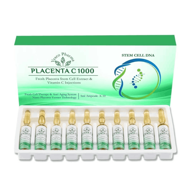 Vesco Pharma Fresh Placenta C 1000 Stem Cell Extract Vitamin C Injection