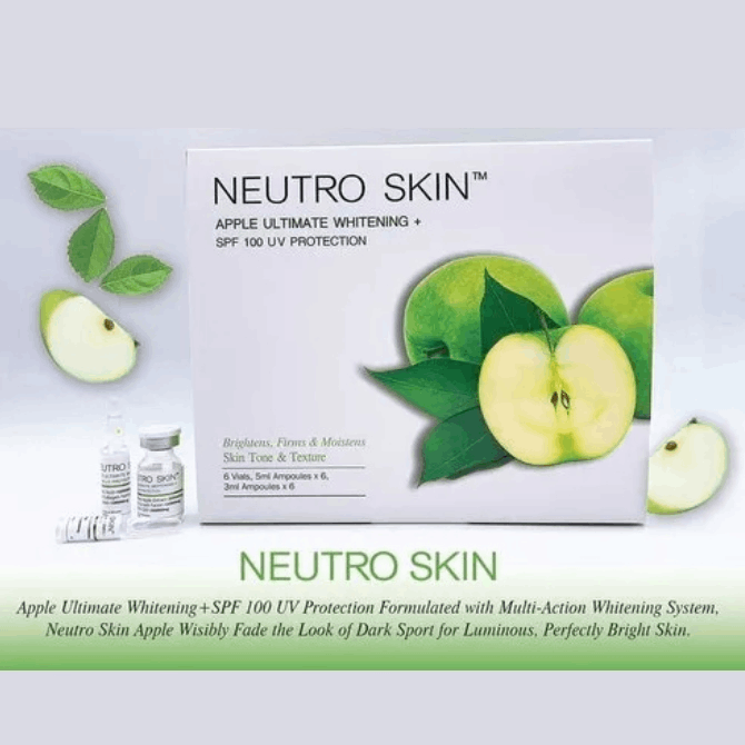Neutro Skin Apple Ultimate Whitening SPF 100 UV Protection Injection