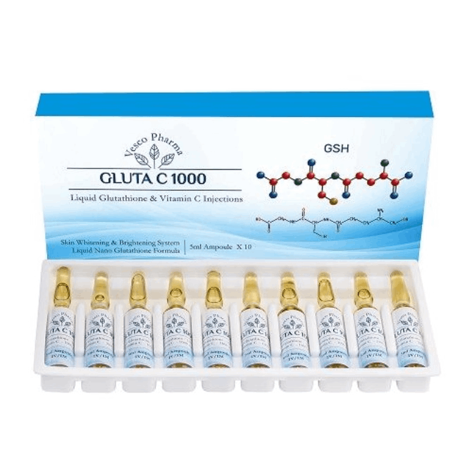 Vesco Pharma Gluta C 1000 Liquid Glutathione and Vitamin C Injection
