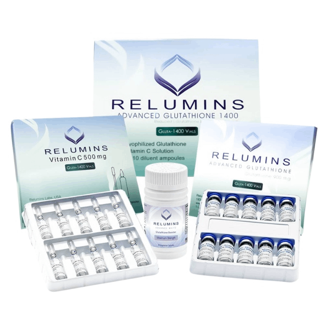 Relumins Advance Glutathione 1400mg Injection With Booster Capsules